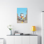 Snoopy Skateboarding Canvas
