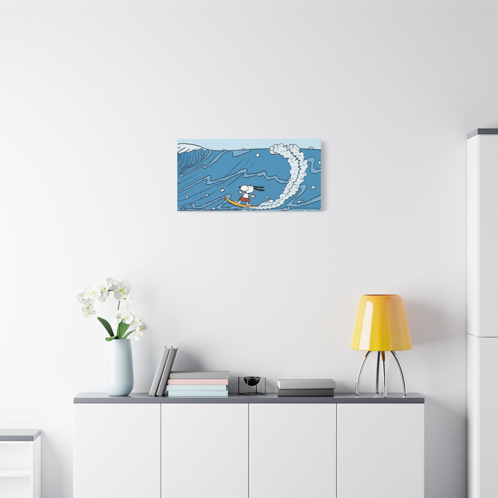 Surfing Snoopy Canvas