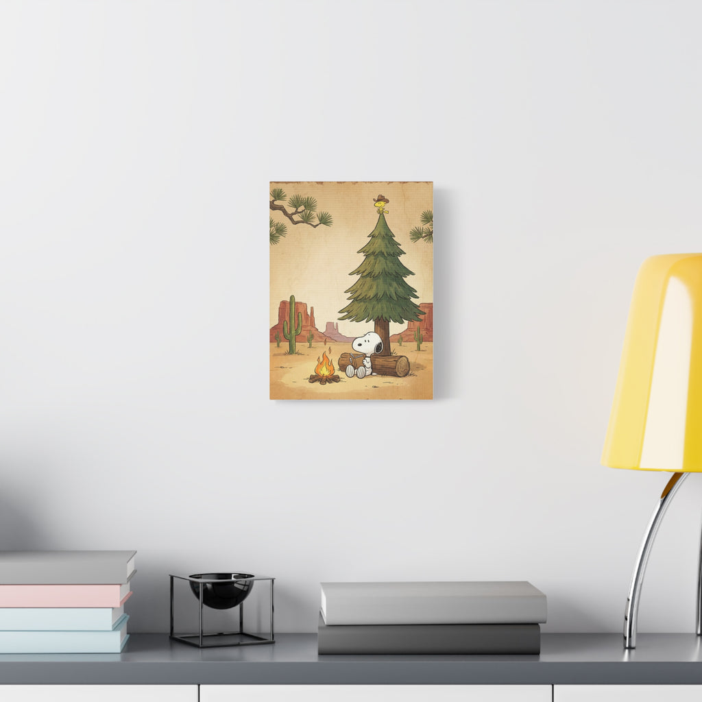 Snoopy Campfire Canvas