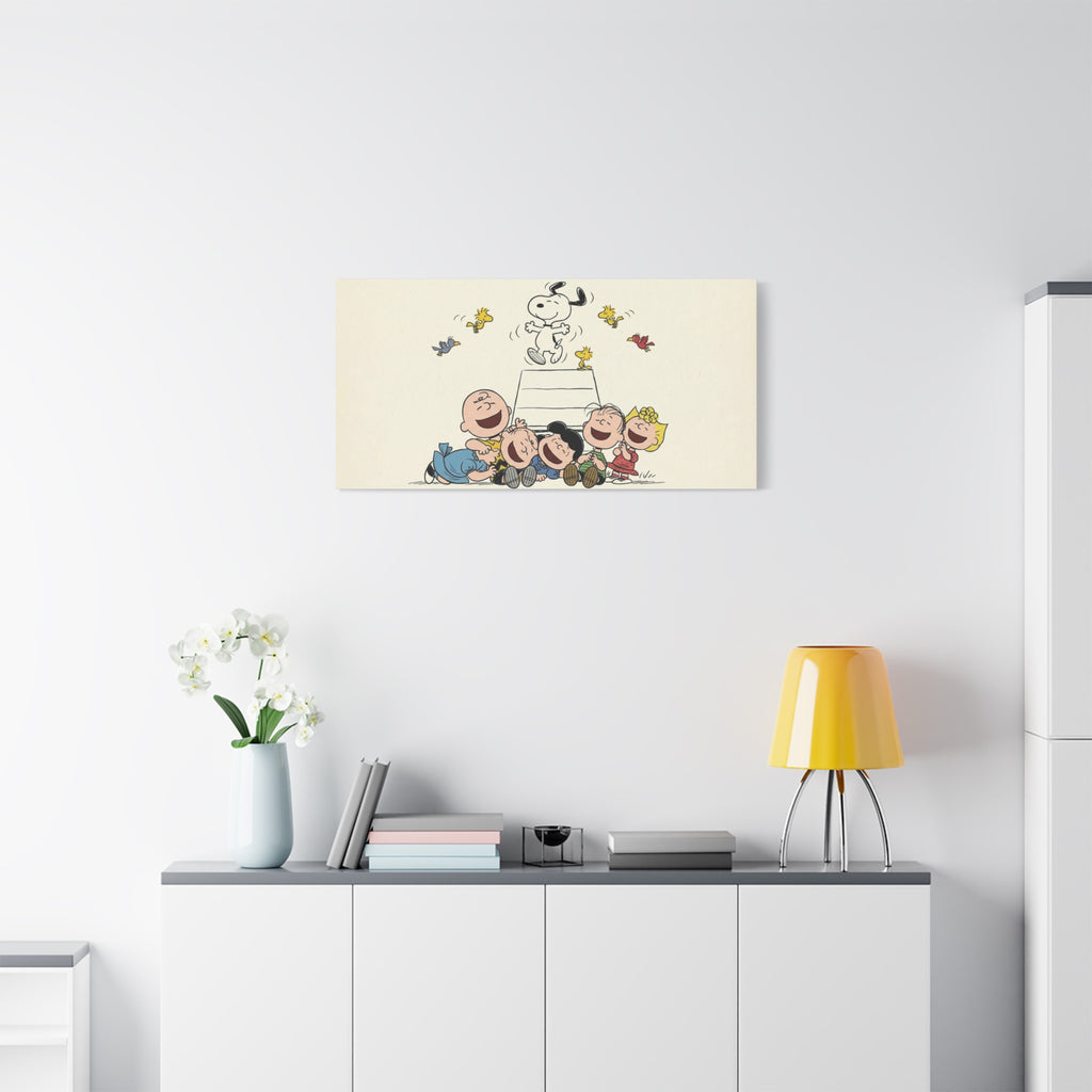 Peanuts Gang Laughing Canvas