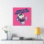 Snoopy Effort Quote Canvas