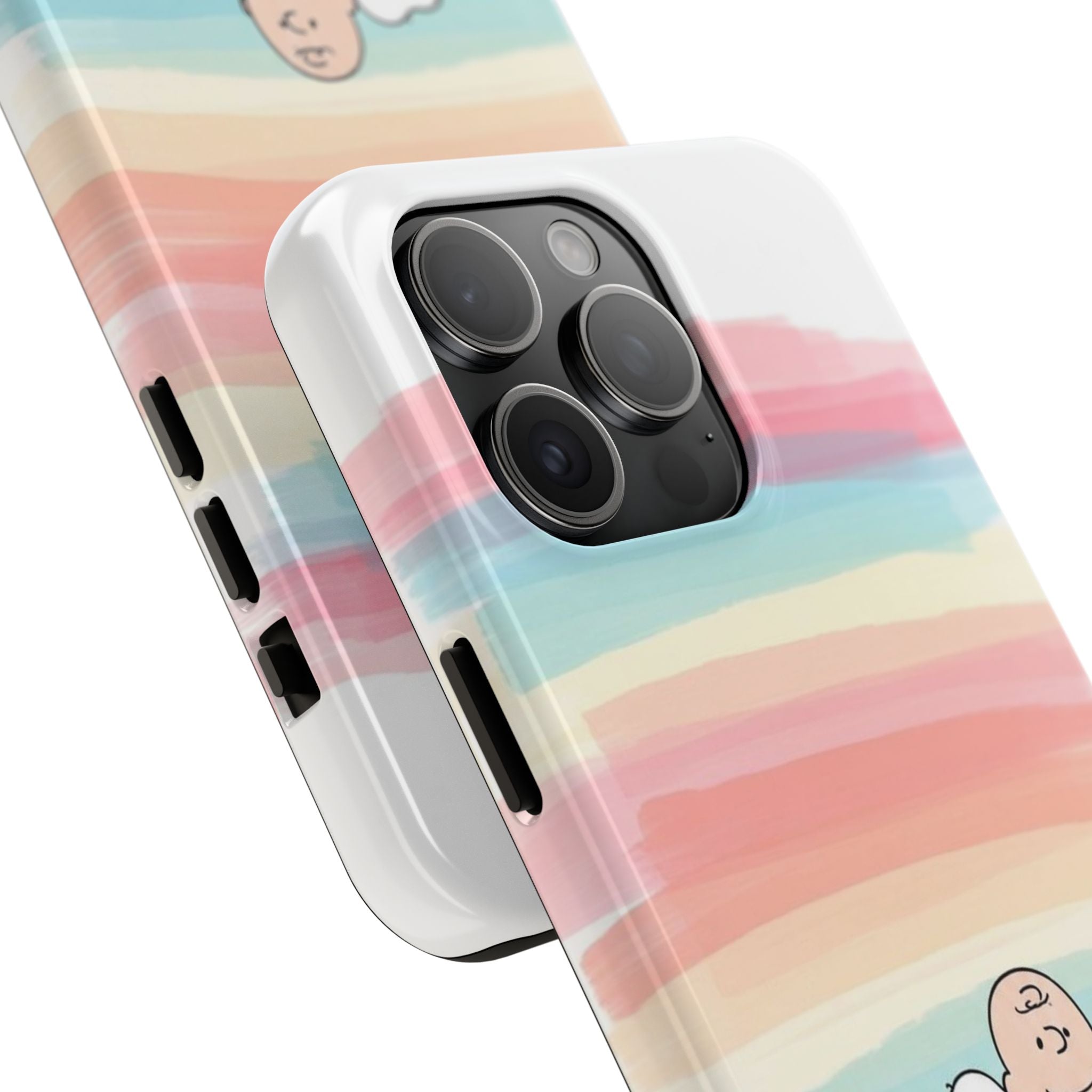 Rainbow Stripe Snoopy Phone Case