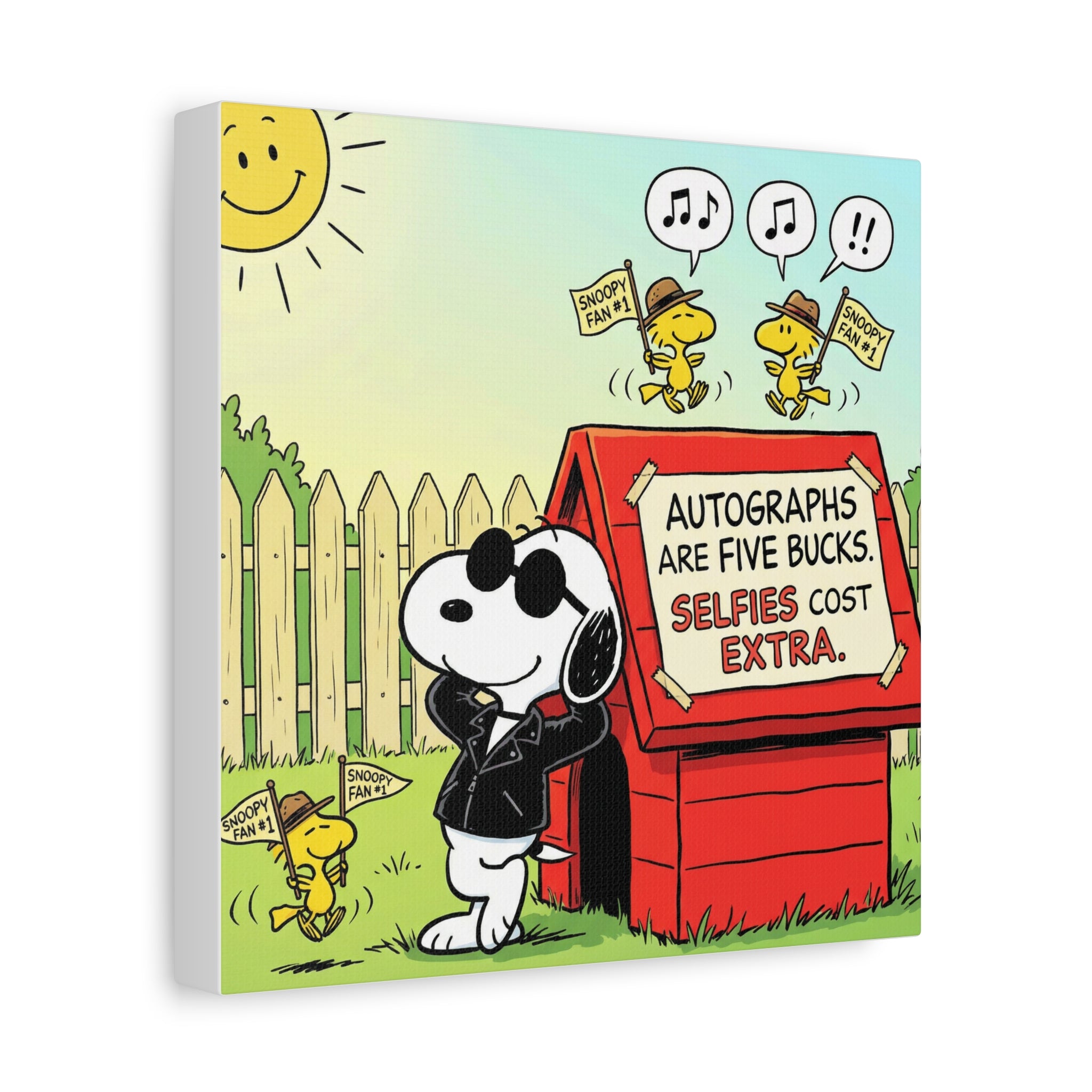 Snoopy Selfies Canvas