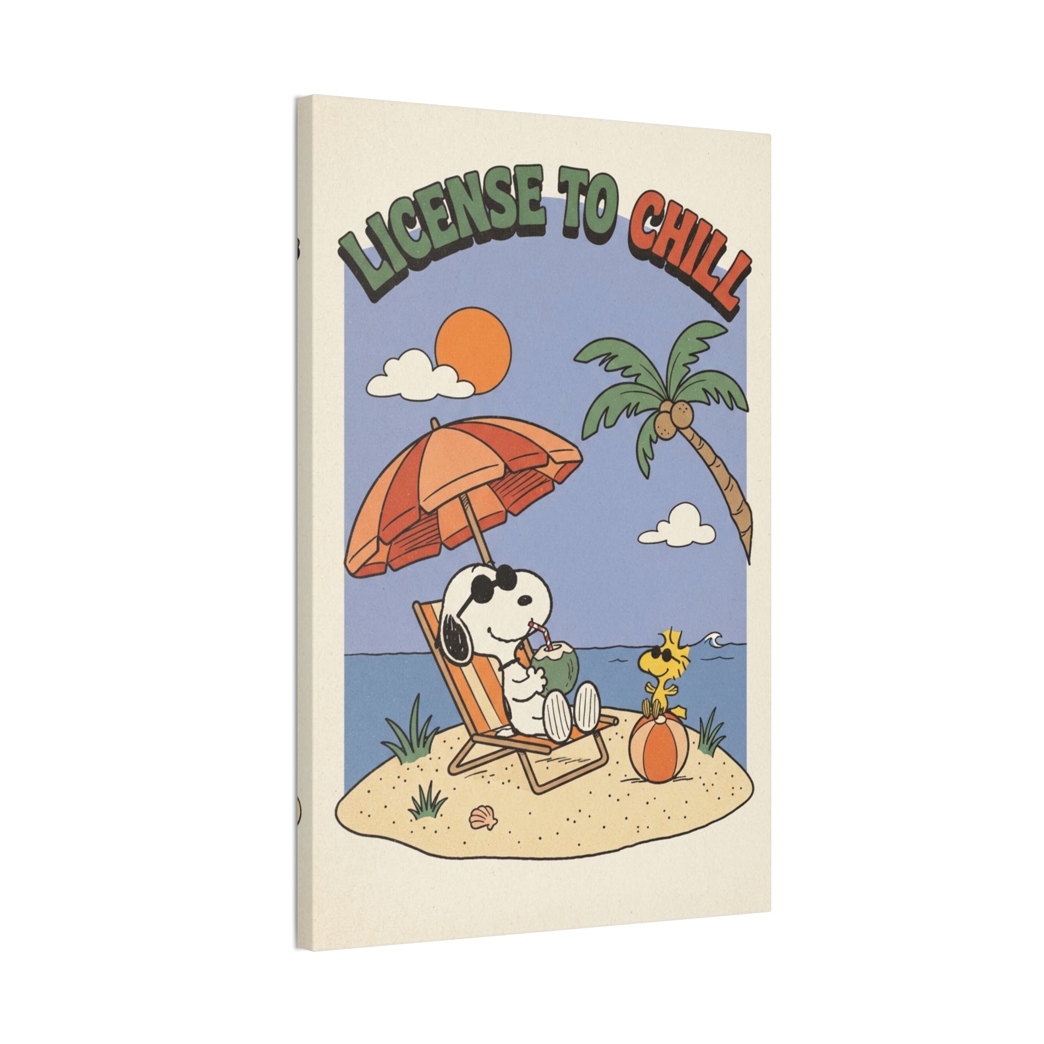 Snoopy License To Chill Canvas