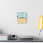 Snoopy Beach Sandcastle Canvas
