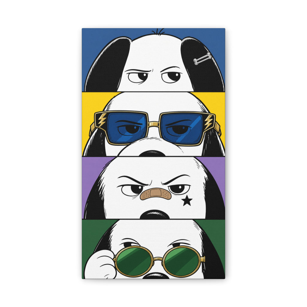 Dog Faces Pop Canvas
