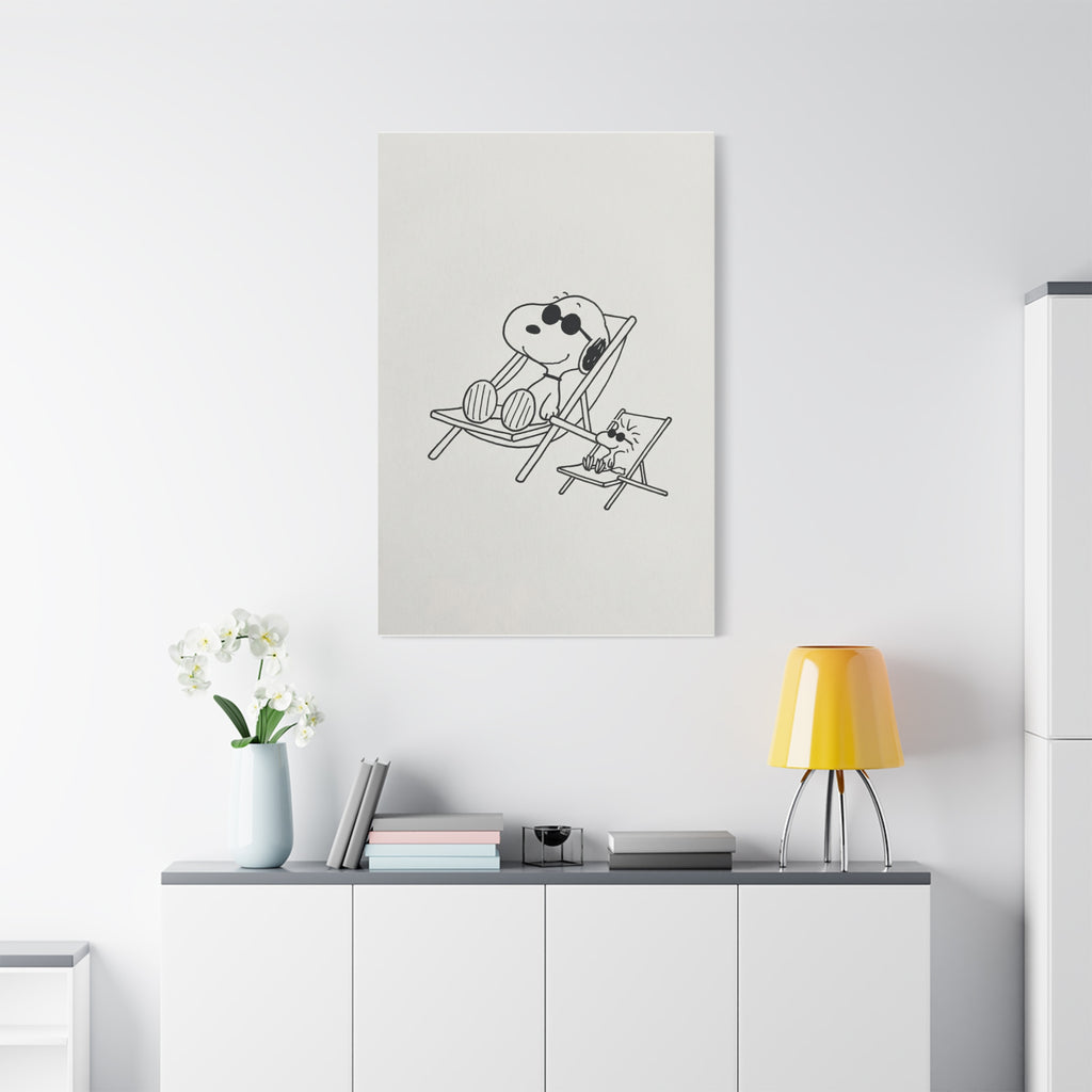 Relaxing Dog Lounge Canvas