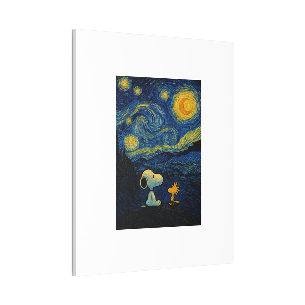 Snoopy Paris Autumn Canvas