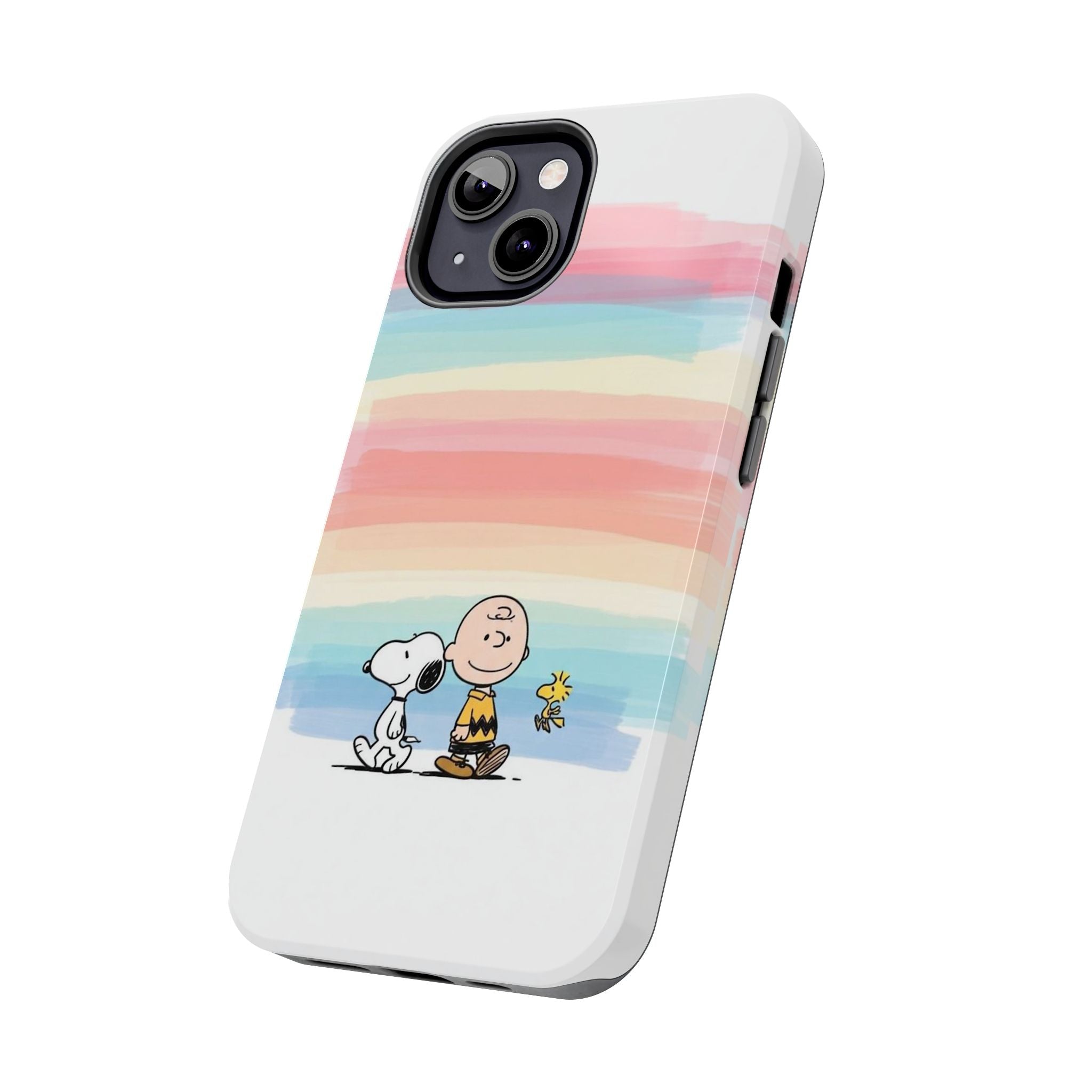 Rainbow Stripe Snoopy Phone Case