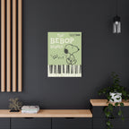 Bebop Beagle Piano Illustration Canvas