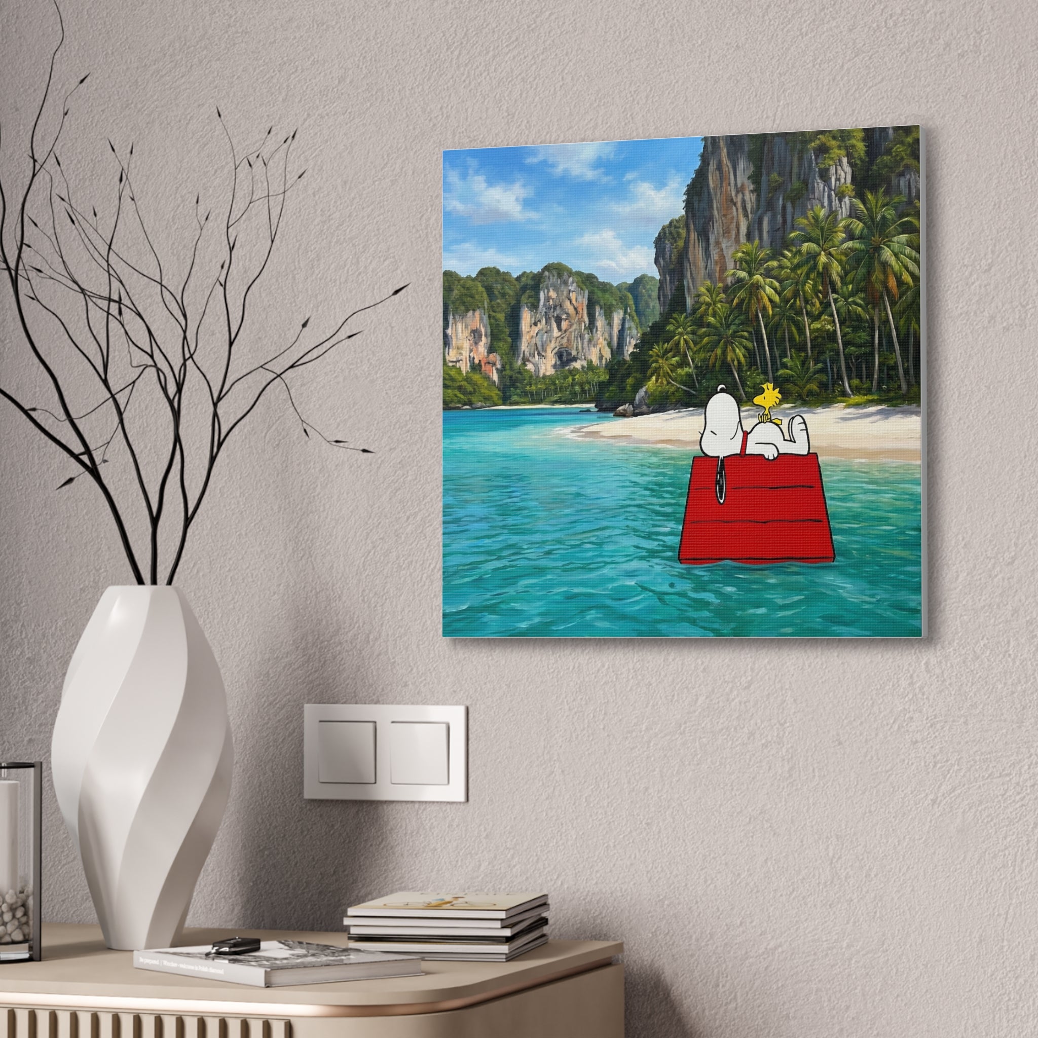 Woodstock Beach Scene Canvas