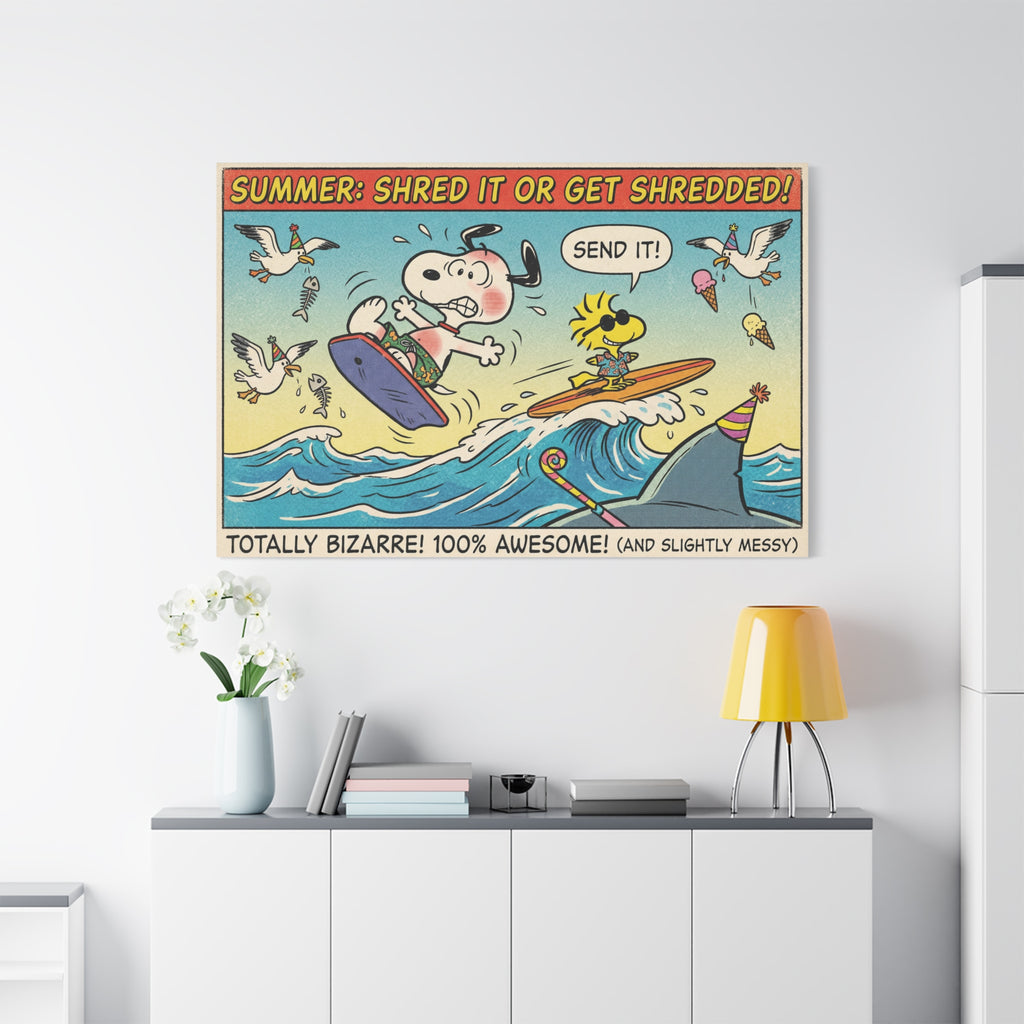 Shred It Surf Canvas