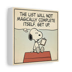 Snoopy Checklist Canvas