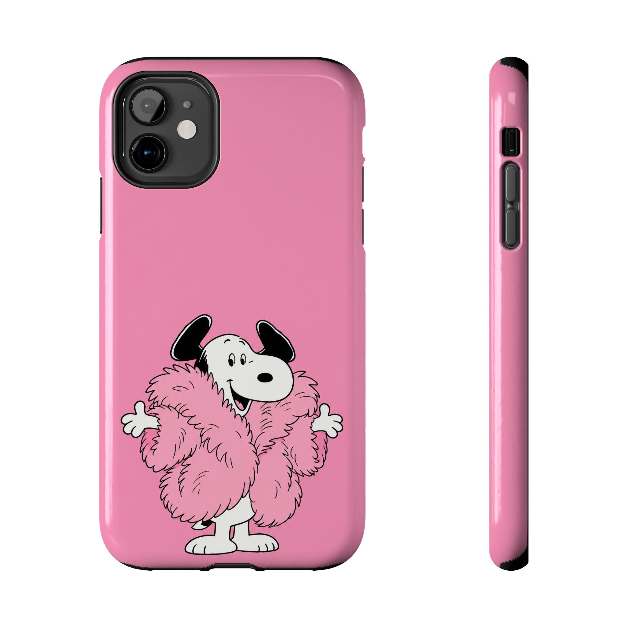 Pink Fuzzy Coat Case