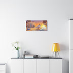 Surfing Snoopy Poster Canvas