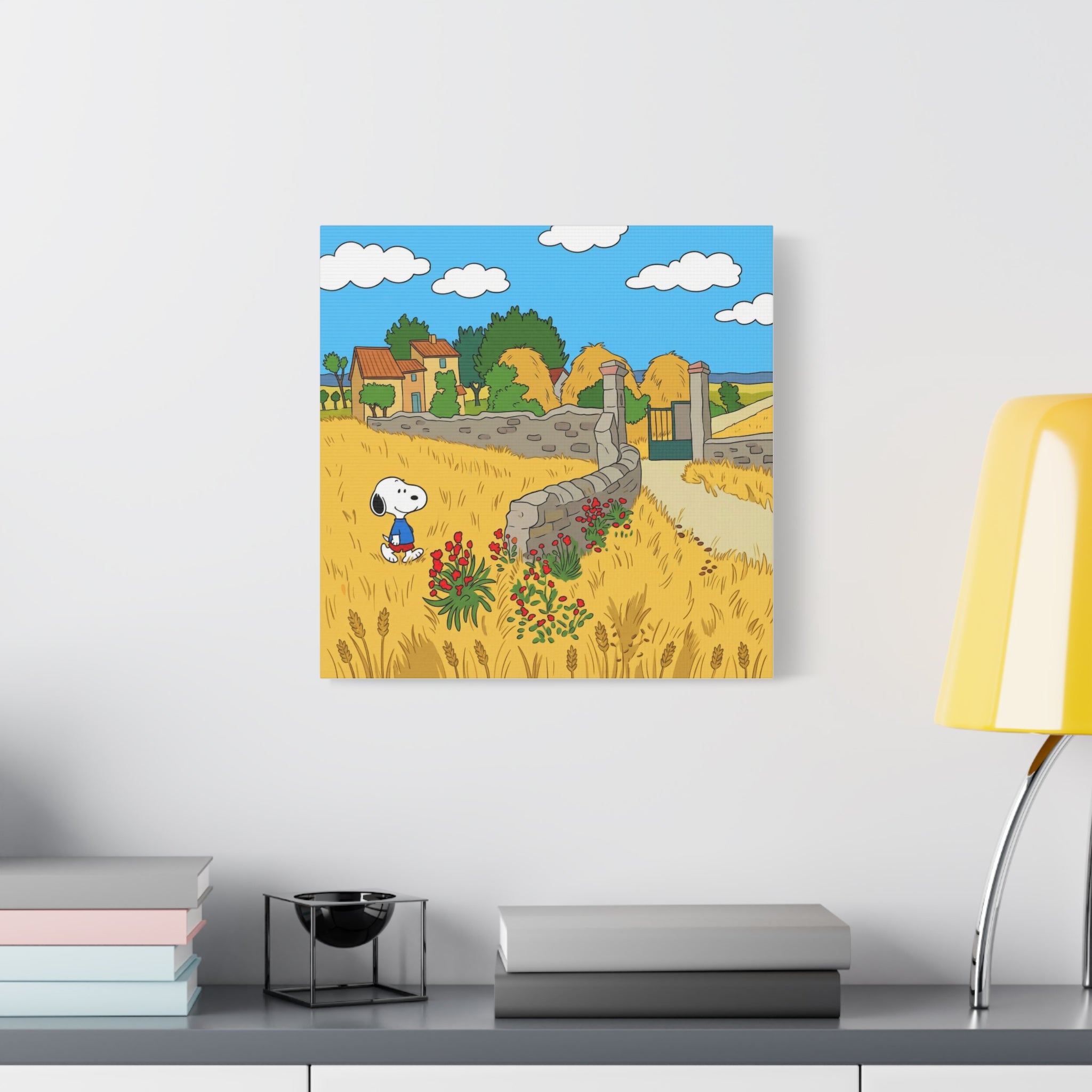 Snoopy Wheat Field Canvas
