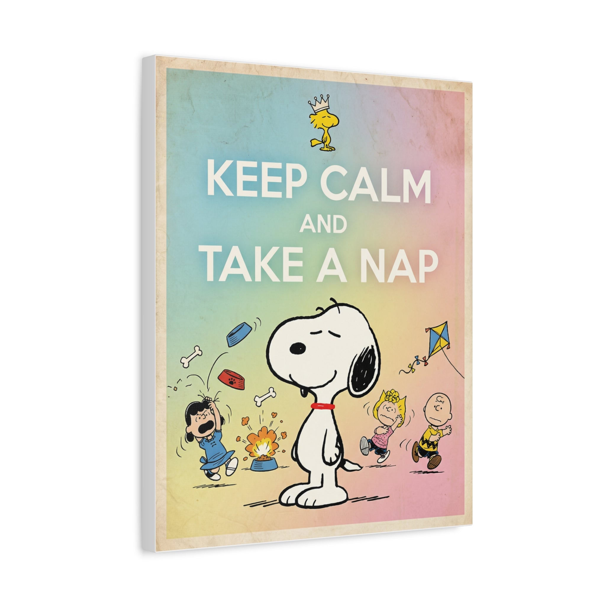 Keep Calm Nap Canvas
