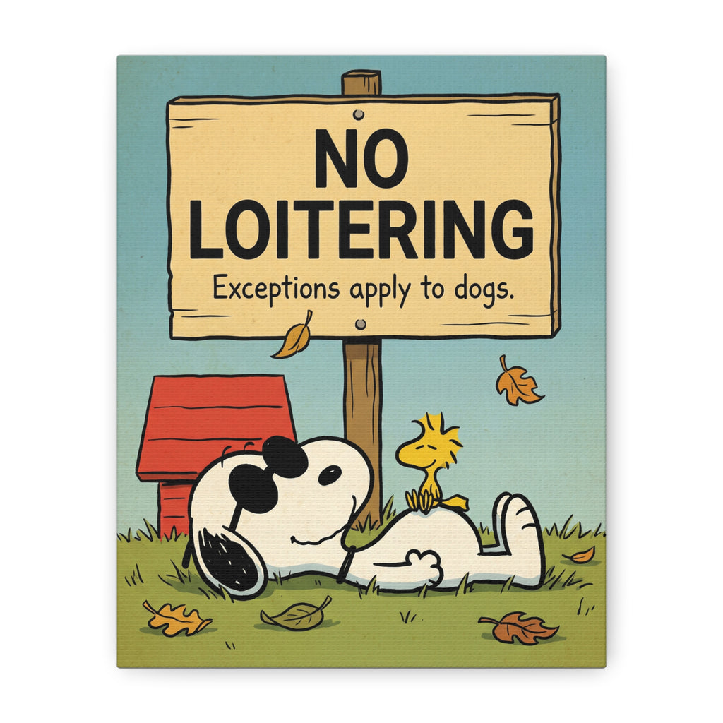 No Loitering Canvas
