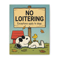 No Loitering Canvas
