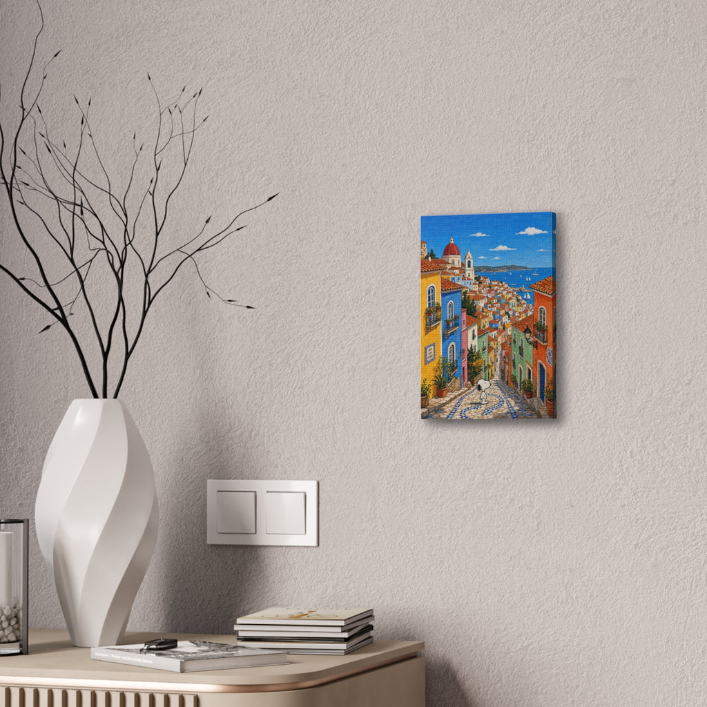 Snoopy Coastal Village Canvas