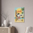 Peanuts Snoopy Surfing Pepsi Canvas