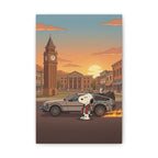 Snoopy DeLorean Canvas