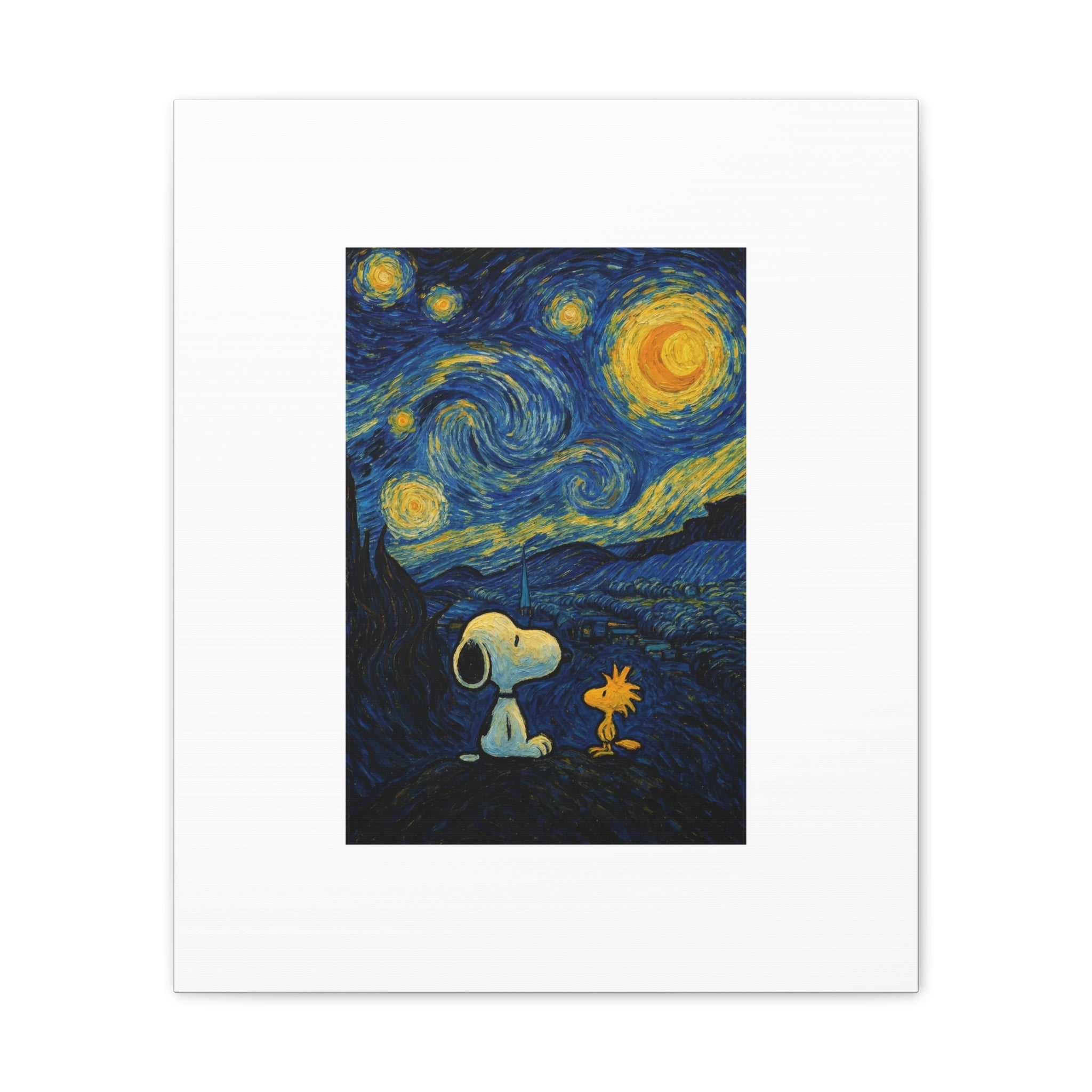 Snoopy Paris Autumn Canvas