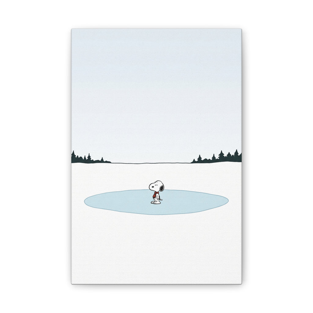 Snoopy Ice Rink Canvas