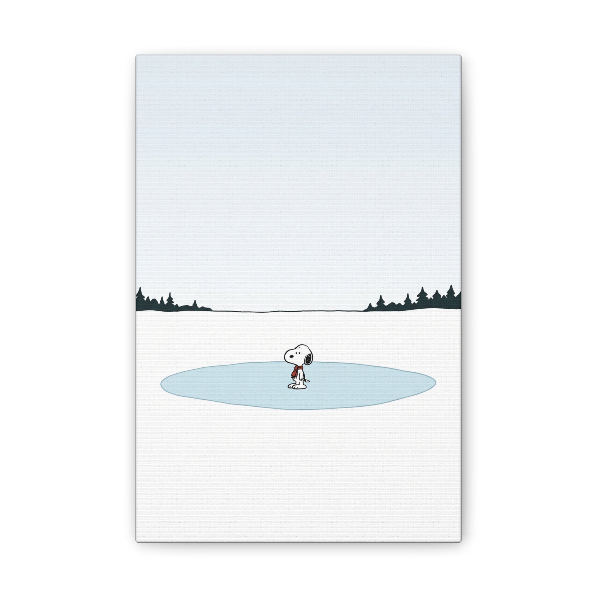 Snoopy Ice Rink Canvas