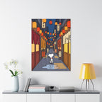 Rainy Night Alley Canvas
