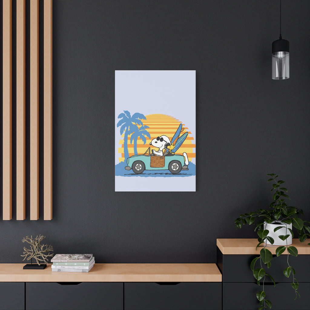 Surfboard Car Canvas