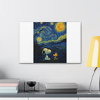 Snoopy Paris Autumn Canvas