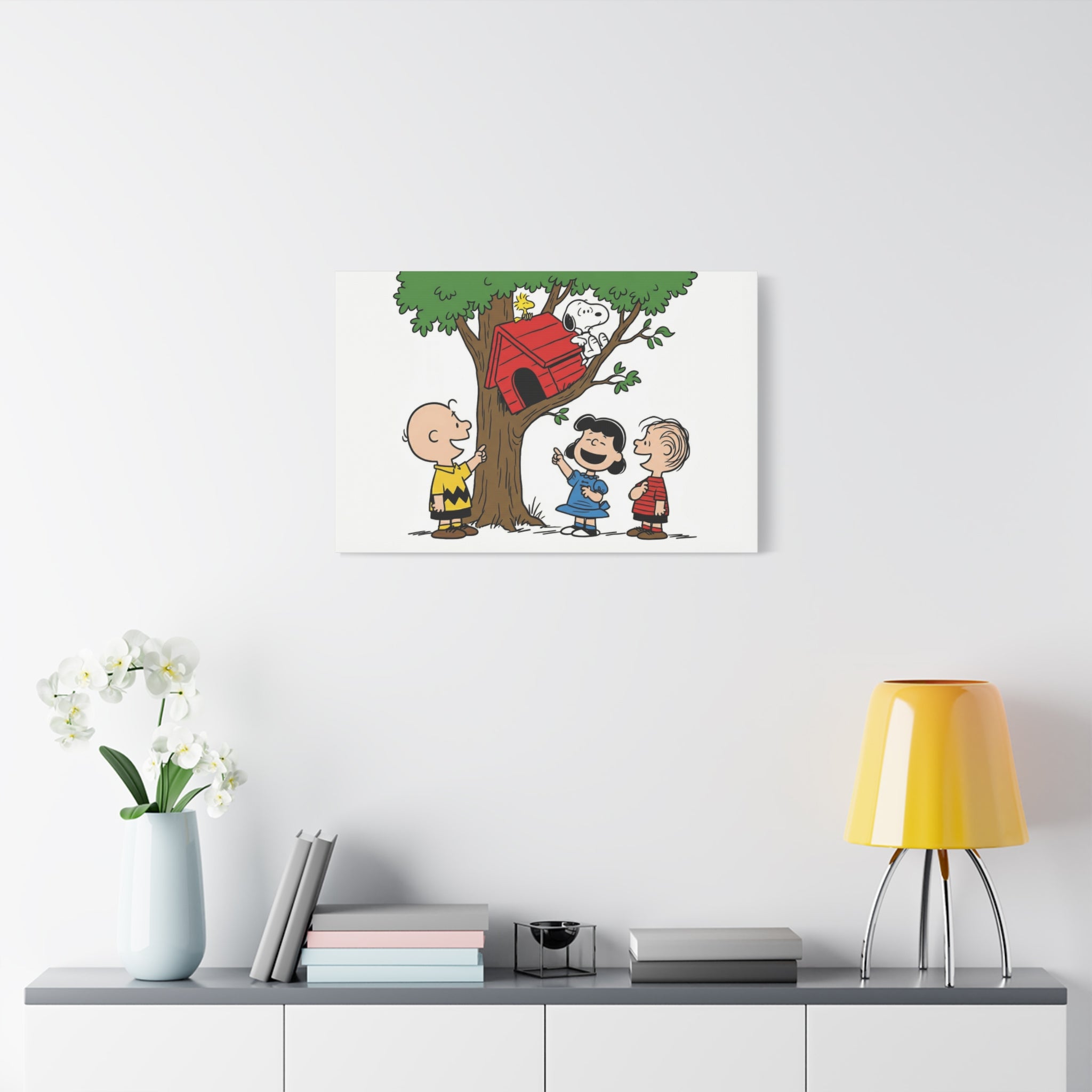 Peanuts Snoopy Red Doghouse Canvas