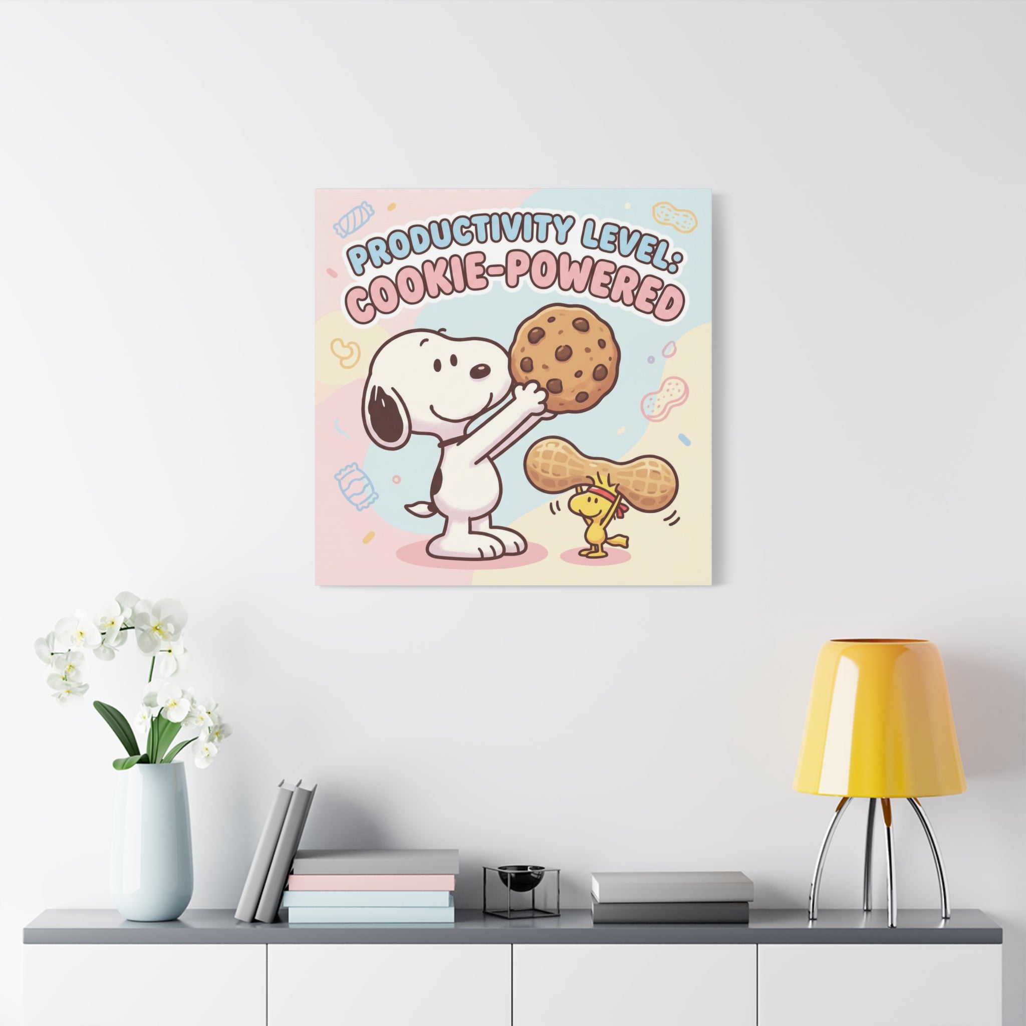 Cookie Powered Snoopy Canvas
