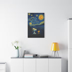 Starry Night Friends Canvas