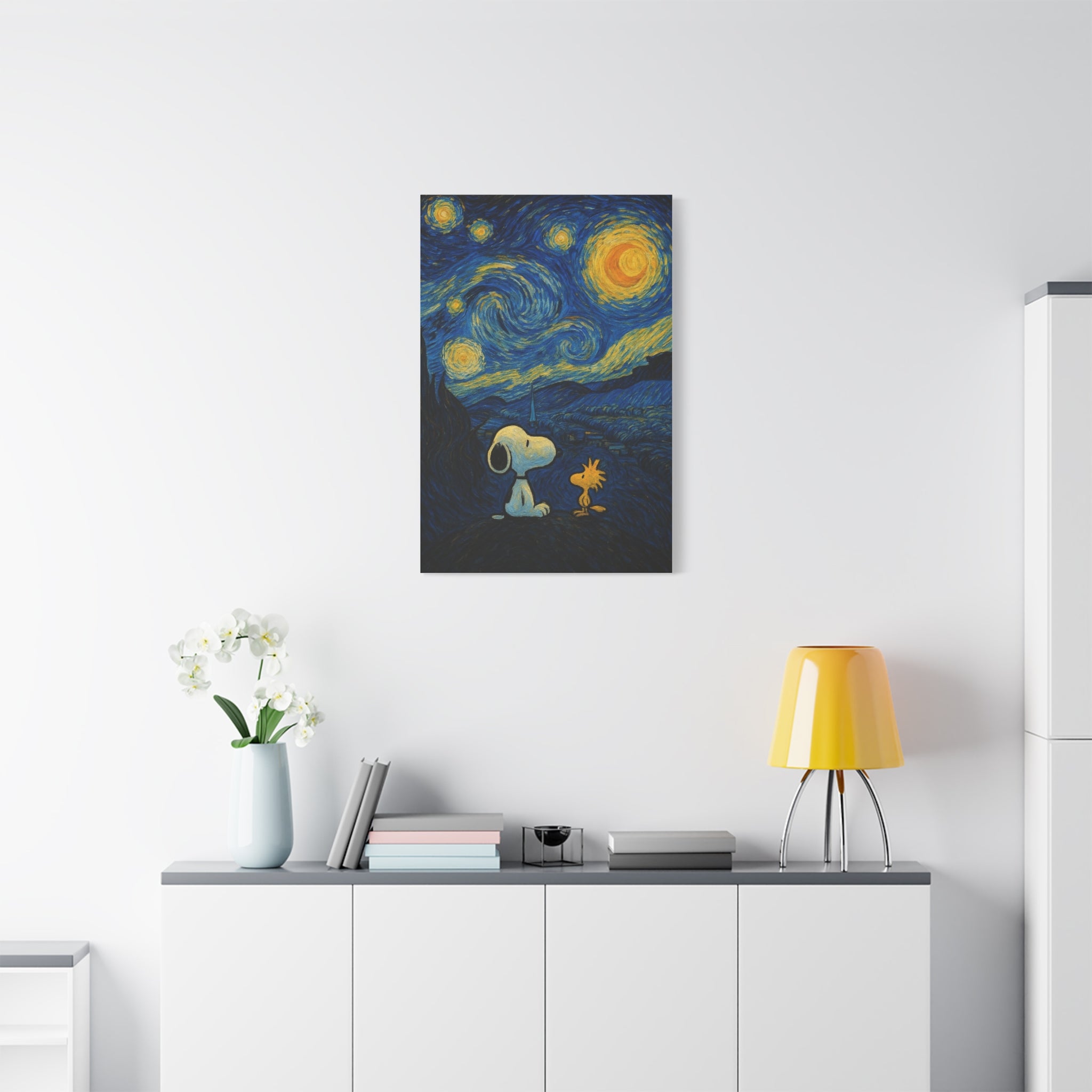 Starry Night Friends Canvas
