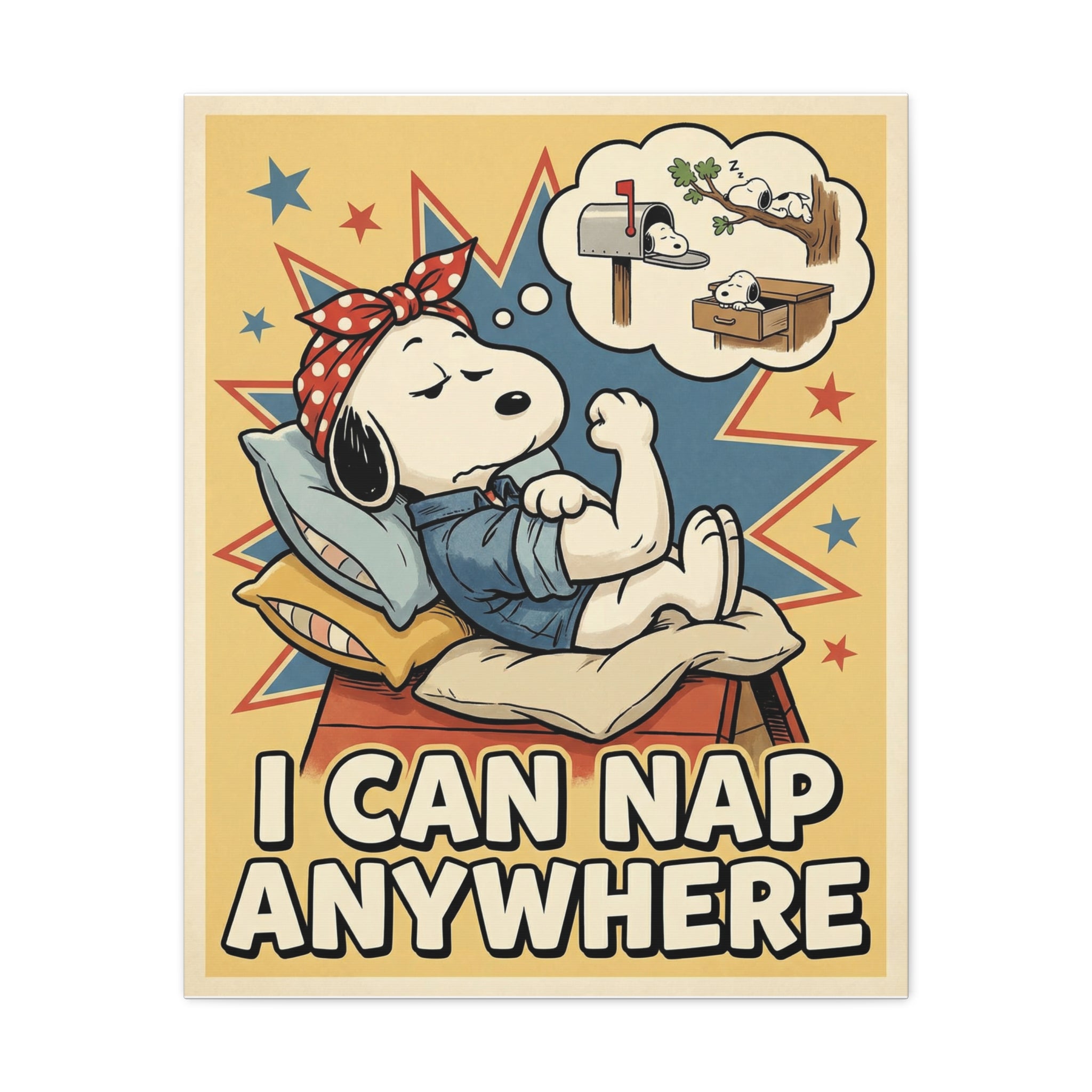 I Can Nap Anywhere Canvas