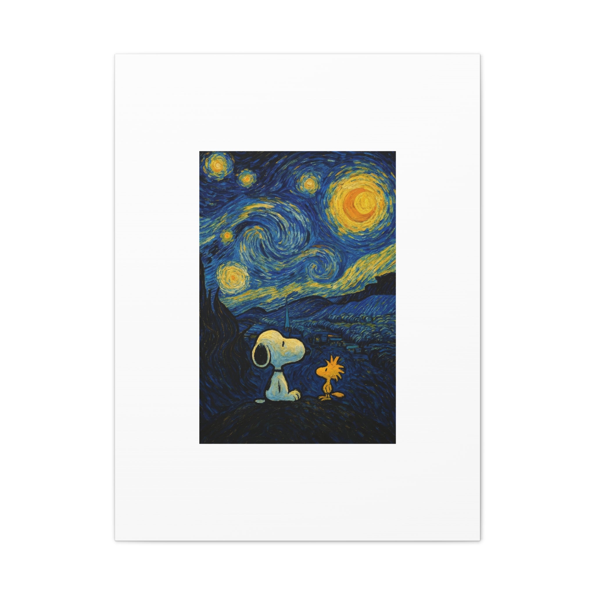 Snoopy Paris Autumn Canvas