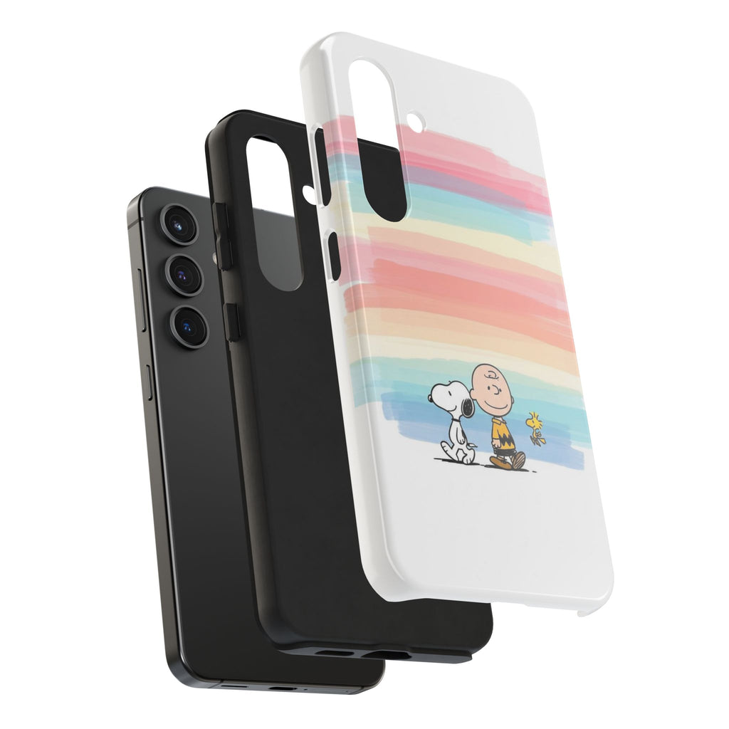 Pastel Stripe Peanuts Phone Case