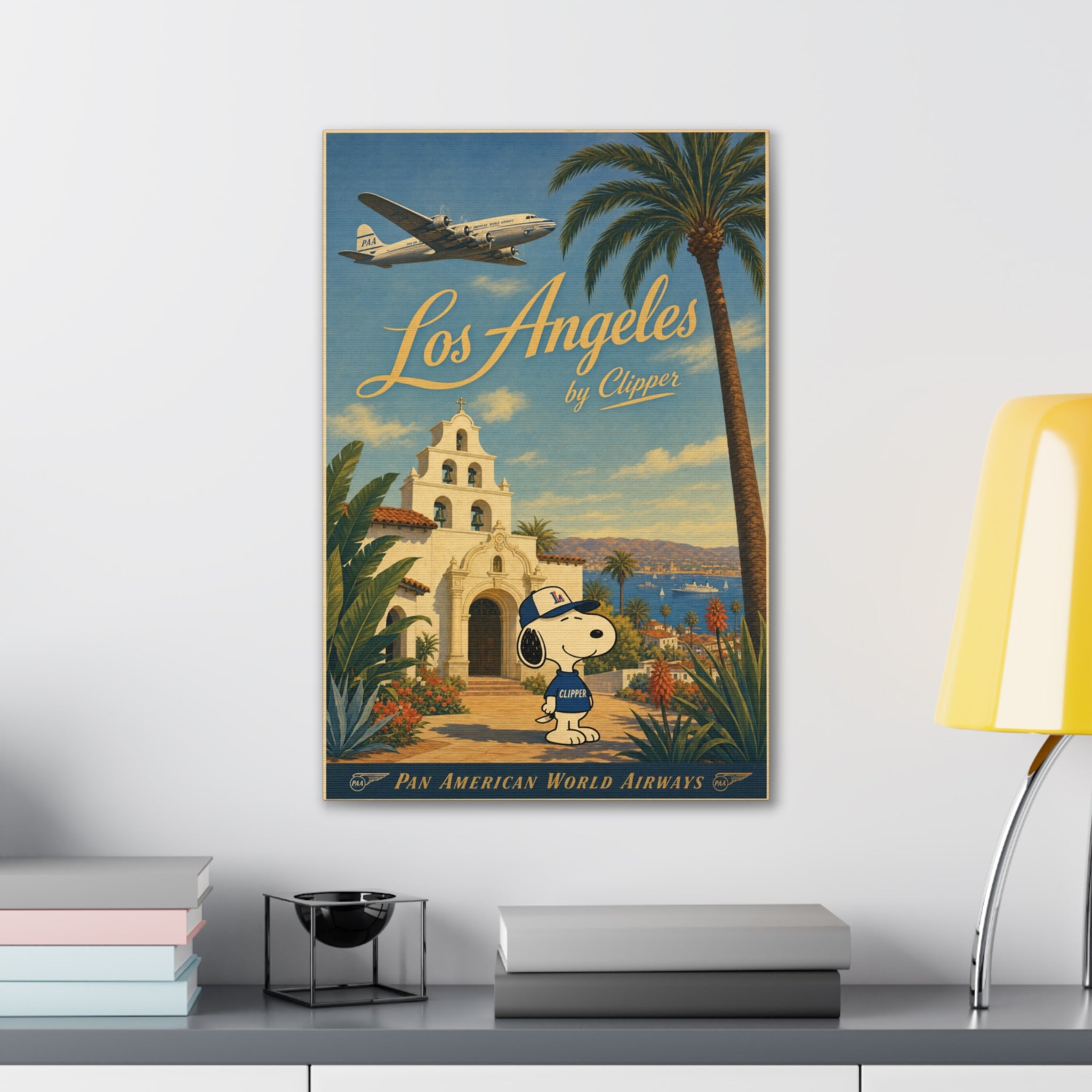 Los Angeles Snoopy Canvas
