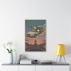 Time Traveling Dog Canvas