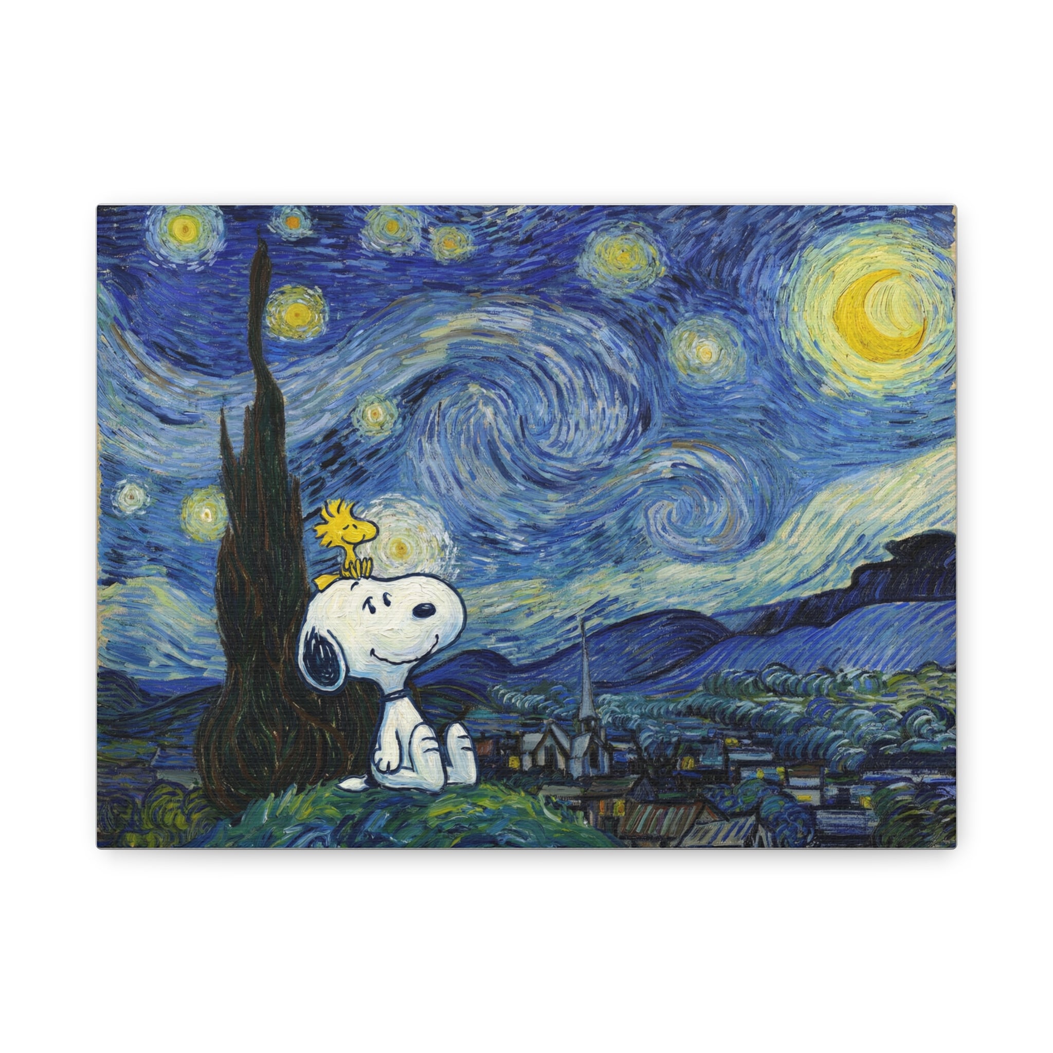 Snoopy Starry Sky Canvas