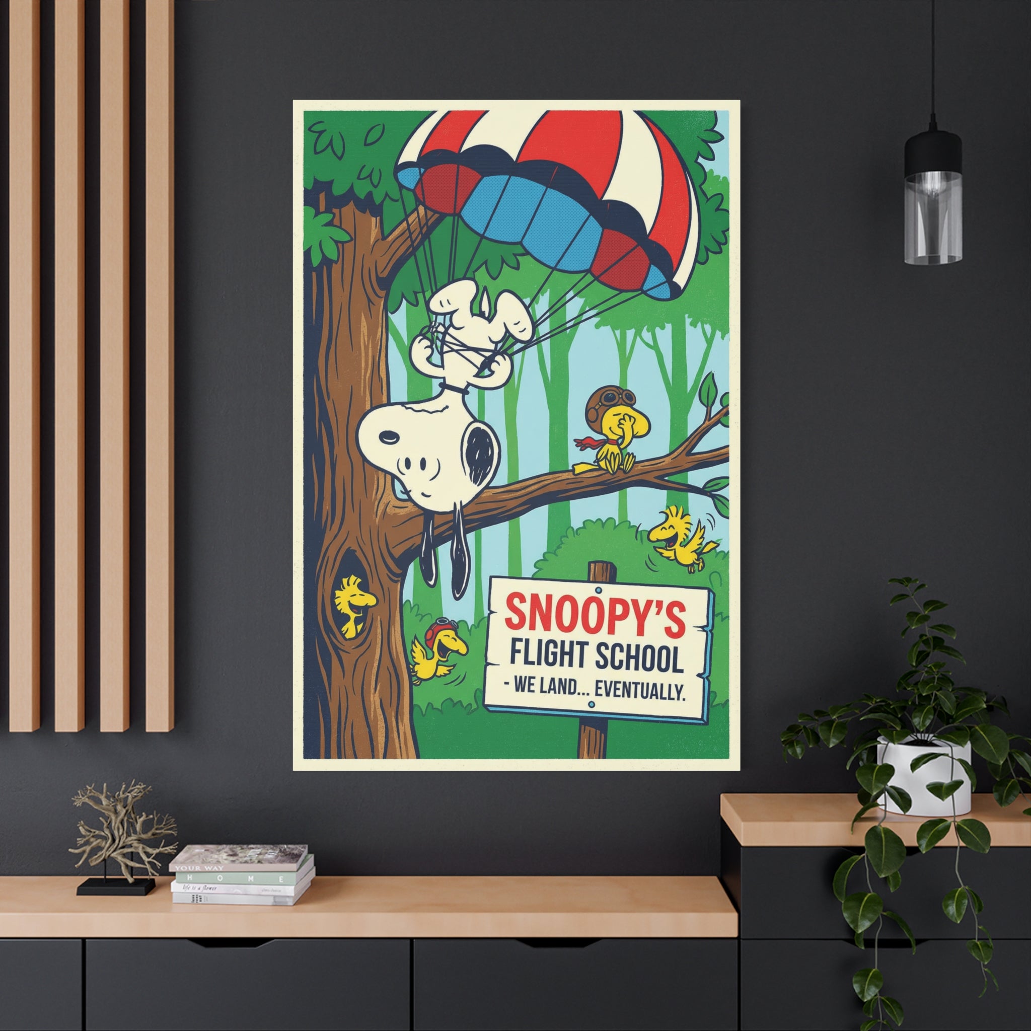 Snoopy Parachute Canvas