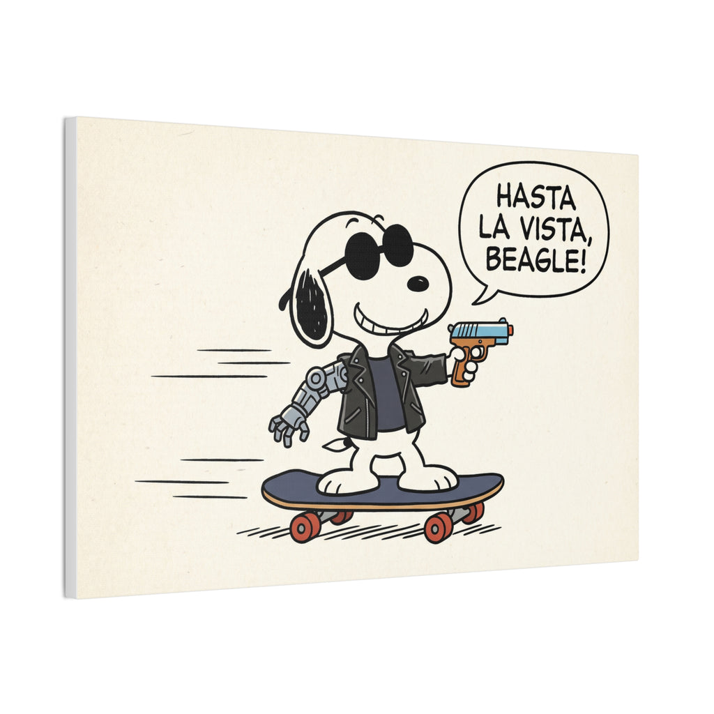 Terminator Beagle Canvas