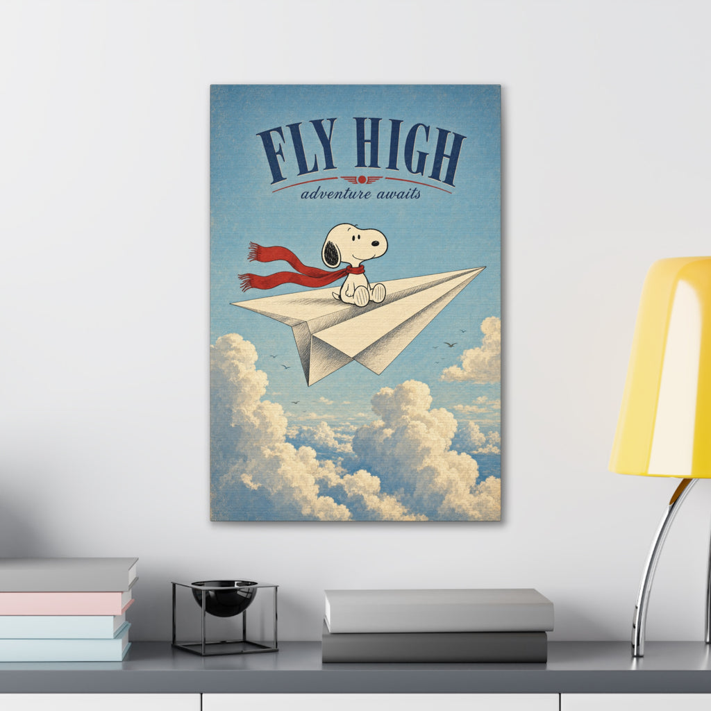 Snoopy Fly High Canvas