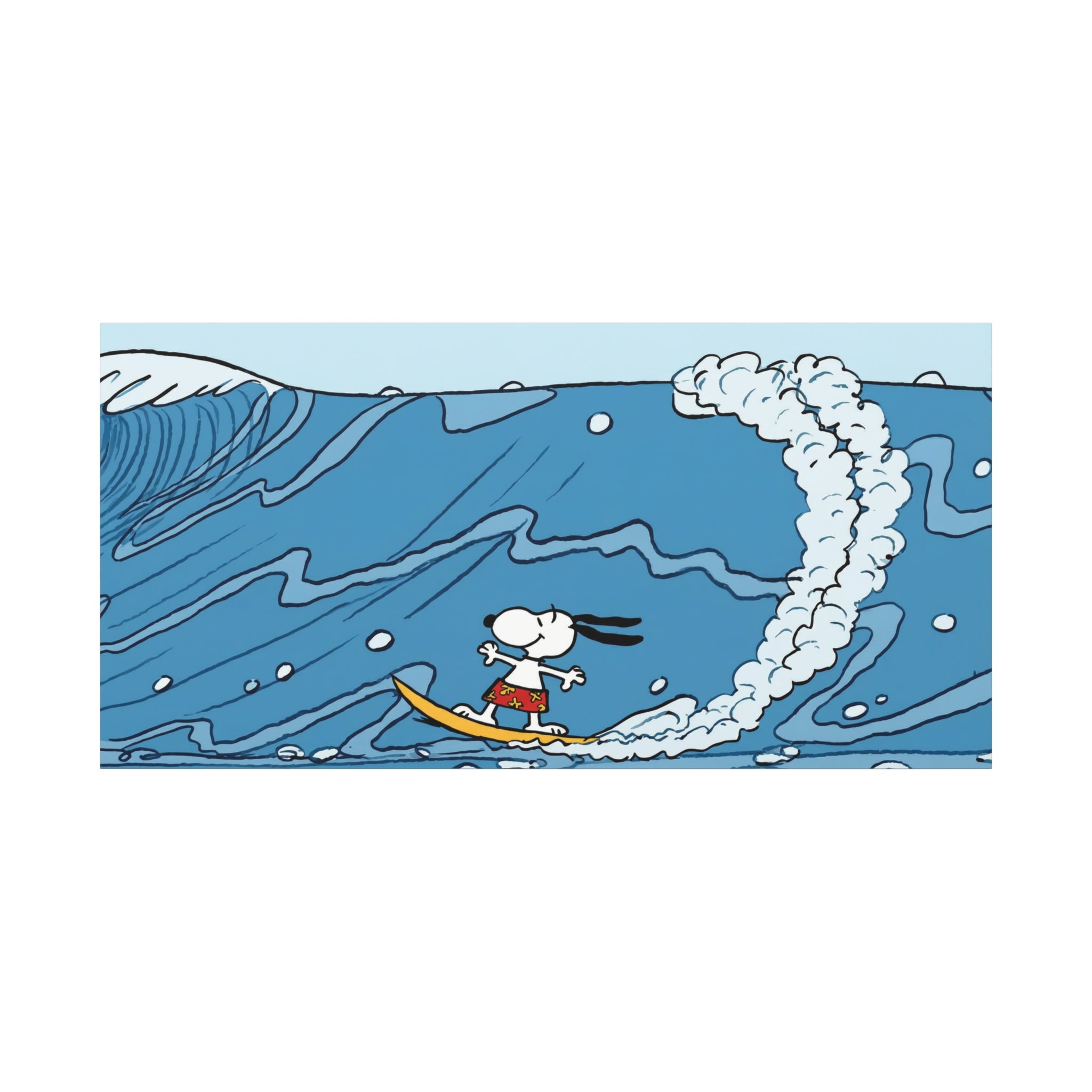 Surfing Snoopy Canvas