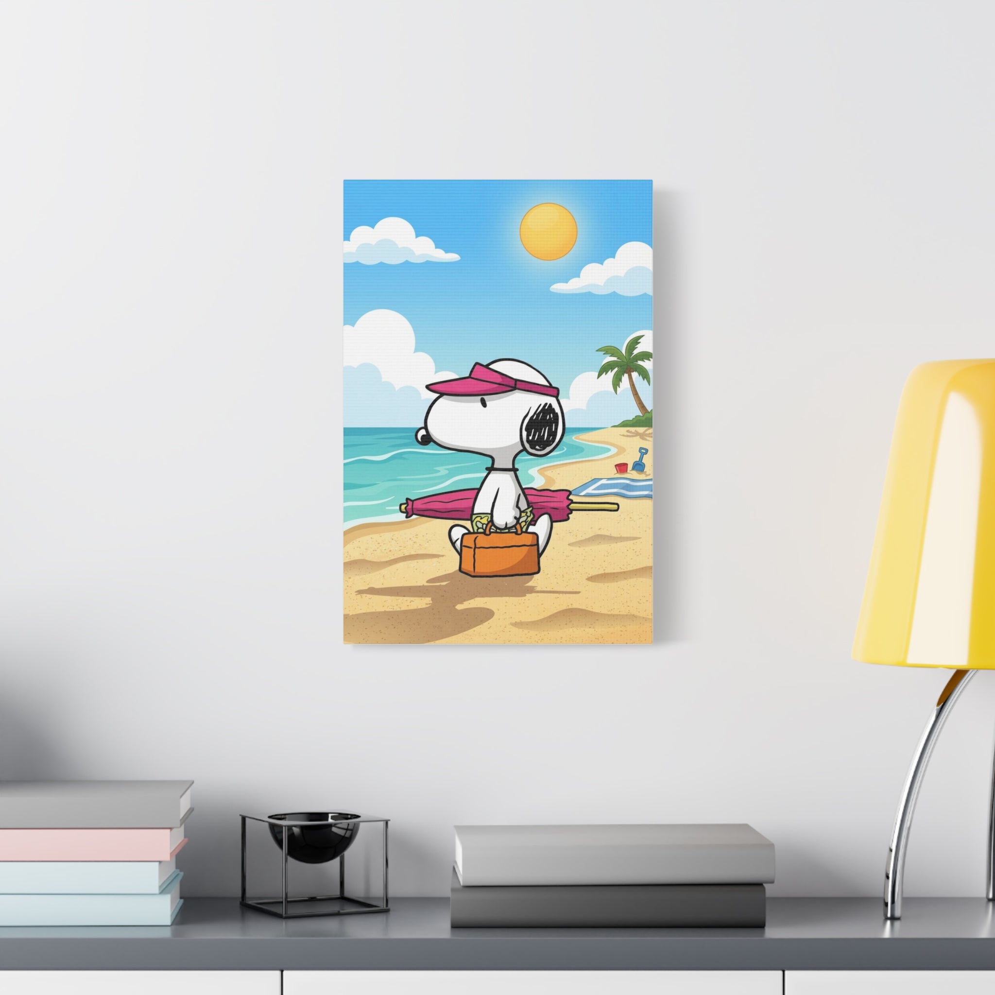 Snoopy Beach Day Canvas