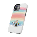 Pastel Stripe Peanuts Phone Case