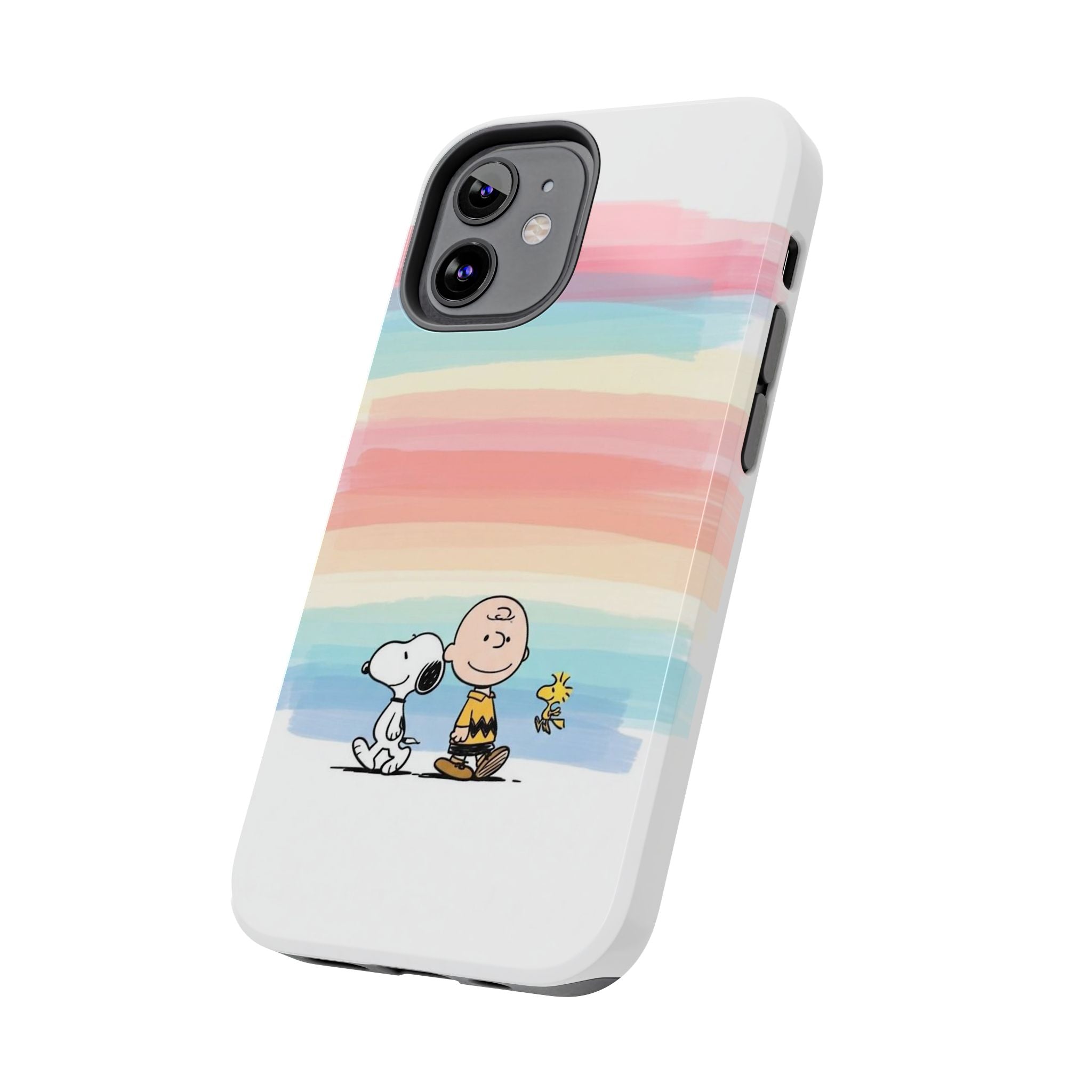 Pastel Stripe Peanuts Phone Case