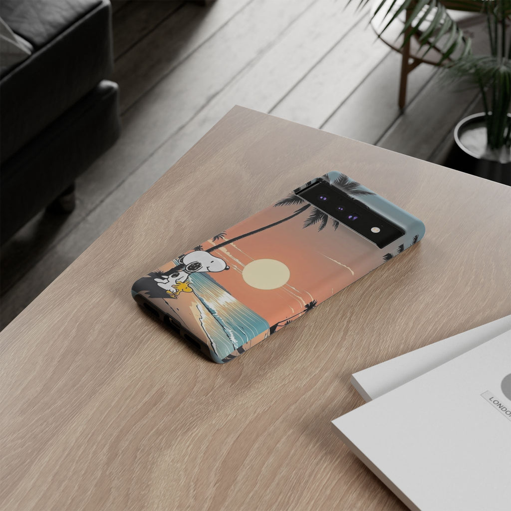 Snoopy Beach Sunset Phone Case